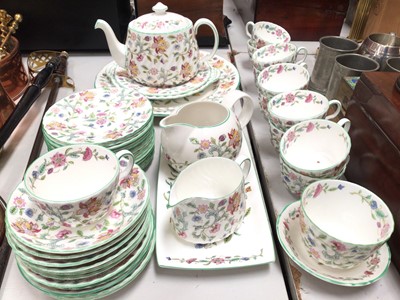 Lot 330 - Minton Haddon Hall tea ware (45 pieces)