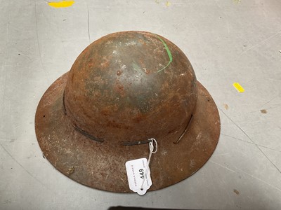 Lot 449 - Second World War British Zuckerman civil defence helmet.