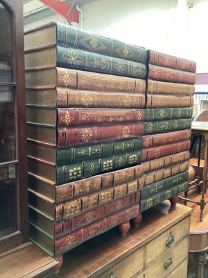 Lot 1279 - Pair of modern six drawer chests in the form of books, 53cm wide, 40cm deep, 96.5cm high