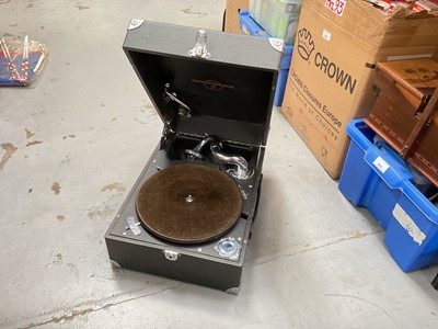 Lot 466 - Columbia portable gramophone in case.