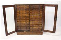 Lot 1717 - Fine quality Victorian oak museum display...