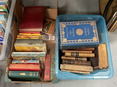 Lot 469 - Five boxes of assorted comics, children's books, reference books and others.