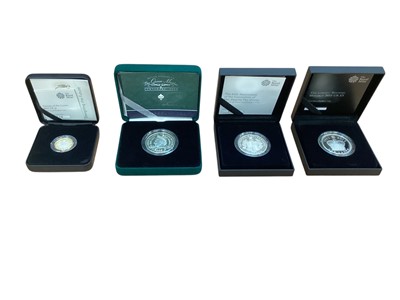 Lot 441 - G.B. - Royal Mint mixed silver proof Piedfort coins to include Crowns Queen Mother Centenary 2000, The Longest Reigning Monarch 2015, The Centenary of The House of Windsor 2017, The 65th Anniver...