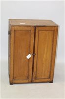 Lot 1718 - Victorian pine collectors' cabinet, having ten...