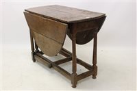 Lot 1722 - Unusual 17th century primitive oak and pine...