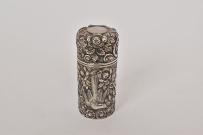 Lot 419 - Victorian silver scent bottle holder, London 1886, Sampson Mordan