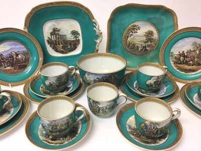 Lot 386 - Extensive Prattware tea set