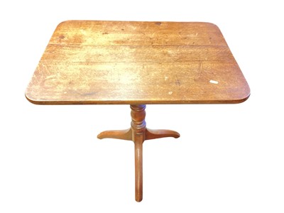 Lot 1371 - 19th century tilt top wine table, 71cm x 56cm