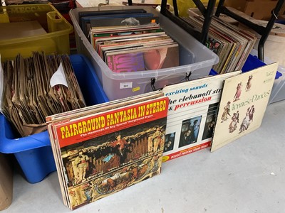 Lot 505 - Four boxes of various LP and gramophone records.