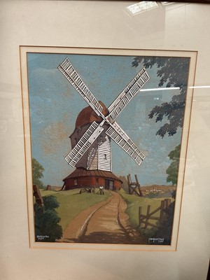 Lot 509 - John Lewis Stant (1905 - 1964), watercolour of Mayfield Mill, Sussex.