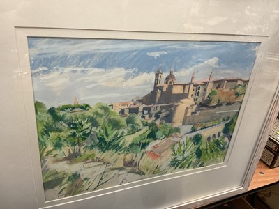 Lot 513 - John Blandy- Urbino from the Strada Panoramica, pastel 1993.