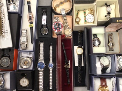 Lot 1061 - Large quantity of contemporary watches, mostly boxed as new