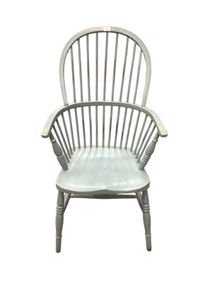 Lot 1439 - Painted Windsor chair