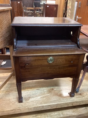 Lot 1431 - Antique mahogany commode chest, 54cm wide, 45cm deep, 64.5cm high