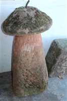 Lot 1753 - Antique carved staddle stone