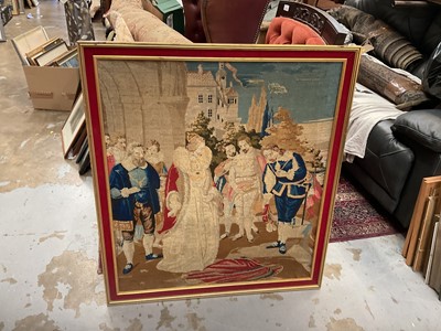 Lot 547 - Large wool wool tapestry of Queen Elizabeth II