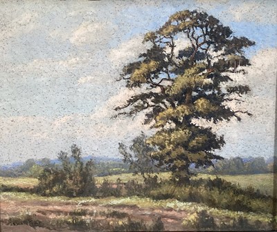 Lot 44 - Leslie Ford (1885-1959) pastel - Lonely Elm, Navestock, Essex, in glazed painted frame