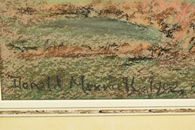 Lot 181 - Donald Maxwell (1877-1936) pastel - Farmhouse, Lexden Heath, signed and dated 1902, 29cm x 42cm, in glazed gilt frame
