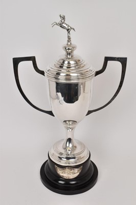 Lot 423 - Large silver two-handled trophy