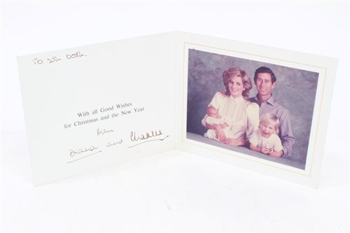 Lot 9 - TRH The Prince and Princess of Wales - signed...