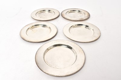 Lot 563 - Five Bvlgari silver (950) dishes