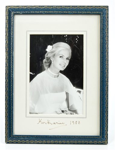 Lot 15 - HRH Katharine, Duchess of Kent - signed...
