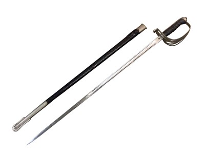 Lot 1018 - Fine George V 1st Gurkha Rifles Officers sword by Henry Wilkinson in scabbard