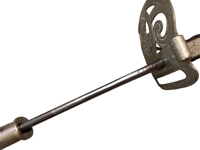 Lot 1018 - Fine George V 1st Gurkha Rifles Officers sword by Henry Wilkinson in scabbard