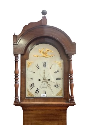 Lot 1480 - 19th century mahogany longcase clock with inlaid decoration