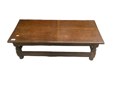 Lot 1496 - Oak coffee table, 93cm wide, 43cm deep, 31cm high