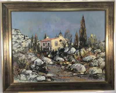 Lot 236 - Maurice Buffet (1909-2000), oil on canvas - La Maison dans les Roches