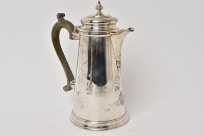 Lot 492 - Contemporary silver coffee pot.