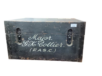 Lot 1516 - Old painted pine trunk