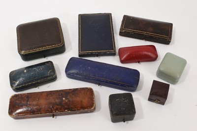 Lot 775 - Antique and vintage jewellery boxes (10)