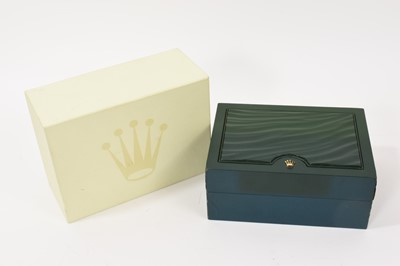 Lot 817 - Rolex watch box with DateJust booklet and tag, in a Rolex outer cardboard box