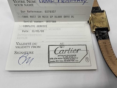 Lot 811 - Ladies' Cartier Must de Cartier tank wristwatch