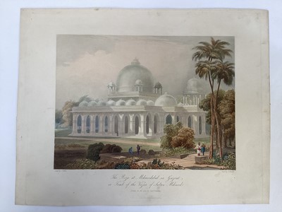 Lot 1487 - Captain Robert Melville Grindlay (1786-1877) eight plates of India, approx 23cm x 29cm, unframed