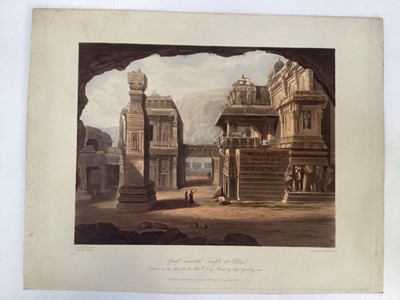 Lot 1487 - Captain Robert Melville Grindlay (1786-1877) eight plates of India, approx 23cm x 29cm, unframed
