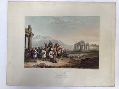 Lot 1487 - Captain Robert Melville Grindlay (1786-1877) eight plates of India, approx 23cm x 29cm, unframed