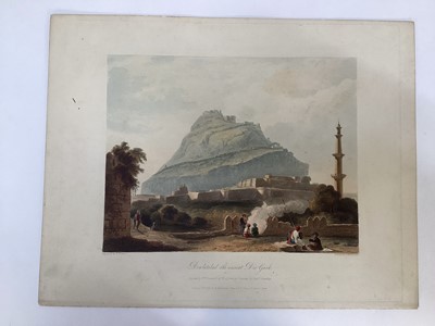 Lot 1487 - Captain Robert Melville Grindlay (1786-1877) eight plates of India, approx 23cm x 29cm, unframed