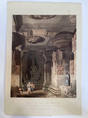 Lot 1487 - Captain Robert Melville Grindlay (1786-1877) eight plates of India, approx 23cm x 29cm, unframed