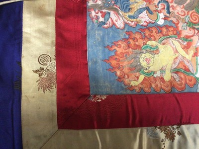 Lot 2081 - Contemporary thangka scrolls (5) plus an earlier example.