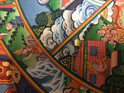 Lot 2081 - Contemporary thangka scrolls (5) plus an earlier example.