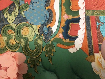 Lot 2081 - Contemporary thangka scrolls (5) plus an earlier example.