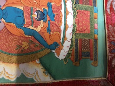 Lot 2081 - Contemporary thangka scrolls (5) plus an earlier example.
