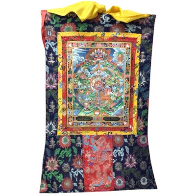 Lot 2081 - Contemporary thangka scrolls (5) plus an earlier example.