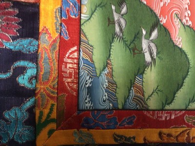 Lot 2081 - Contemporary thangka scrolls (5) plus an earlier example.