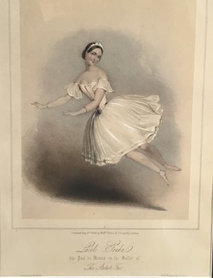 Lot 35 - Lucile Grahn dancing in the ballet of The Statute Fair, lithograph by J. Brandard, 1844