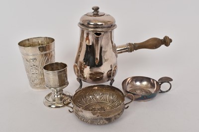 Lot 473 - Small group of Victorian silver and other silver plate