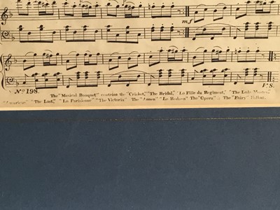 Lot 33 - Carlotta Grisi, the ballet dancer, the New Jenny Lind Polka sheet music cover published by Charles Holt, 1147, in carved giltwood frame, and two others